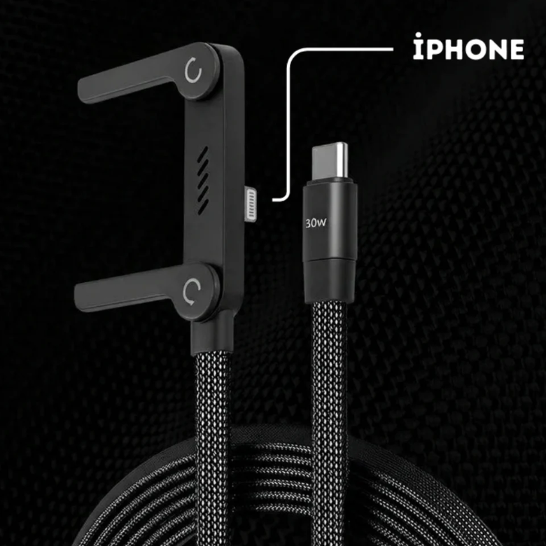 PowerFlex 240W Standlı Hızlı Şarj Kablosu